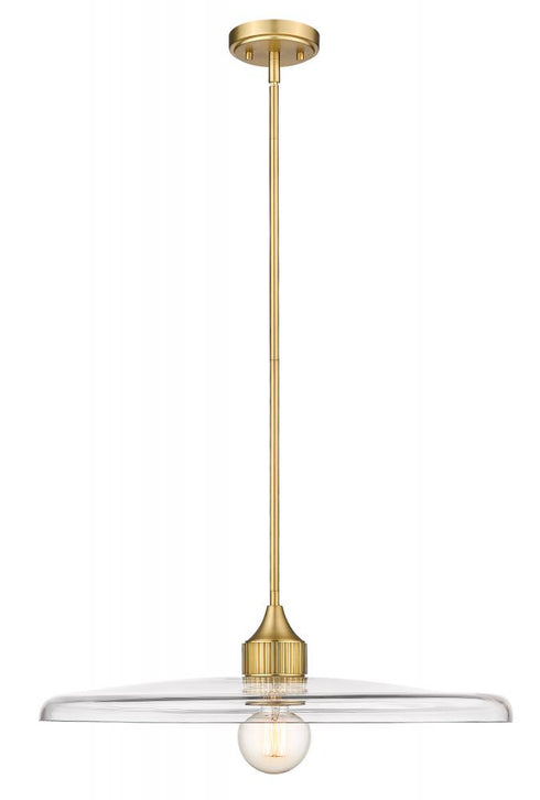 Z-Lite Paloma 1 Light Pendant in Brushed Nickel Finish Model: 820P24-BN
