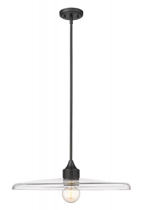 Z-Lite Paloma 1 Light Pendant in Brushed Nickel Finish Model: 820P24-BN