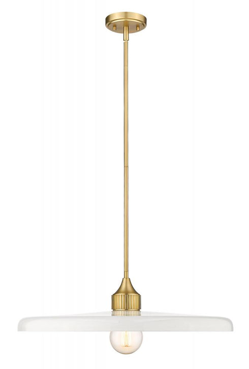 Z-Lite Paloma 1 Light Pendant in Brushed Nickel Finish Model: 820P24-BN