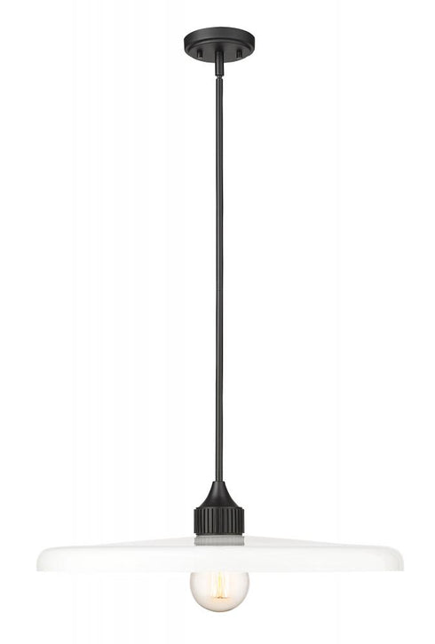 Z-Lite Paloma 1 Light Pendant in Brushed Nickel Finish Model: 820P24-BN