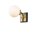 Z-Lite Parsons 1 Light Wall Sconce in Matte Black + Brushed Nickel Finish Model: 477-1S-MB-BN