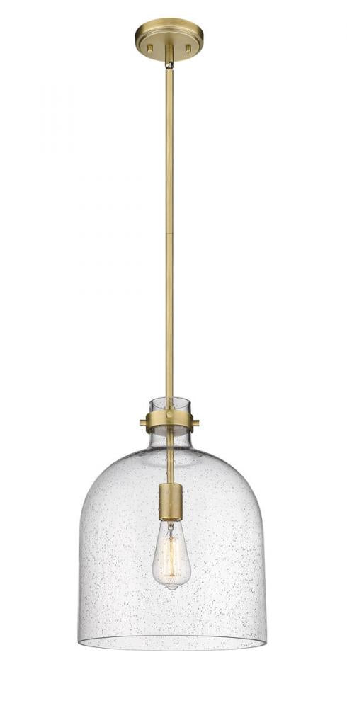 Z-Lite Pearson 1 Light Pendant in Brushed Nickel Finish Model: 817-12BN