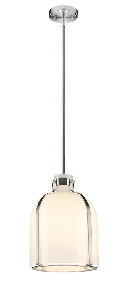 Z-Lite Pearson 1 Light Pendant in Brushed Nickel Finish Model: 817-9BN