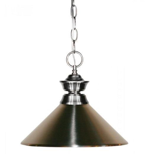Z-Lite Pendant Lights 1 Light Pendant in Brushed Nickel Finish Model: 100701BN-MBN