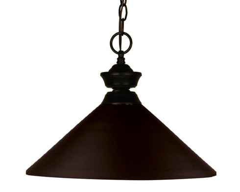 Z-Lite Pendant Lights 1 Light Pendant in Brushed Nickel Finish Model: 100701BN-MBN