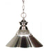 Z-Lite Pendant Lights 1 Light Pendant in Brushed Nickel Finish Model: 100701BN-RBN