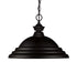 Z-Lite Pendant Lights 1 Light Pendant in Brushed Nickel Finish Model: 100701BN-SBN