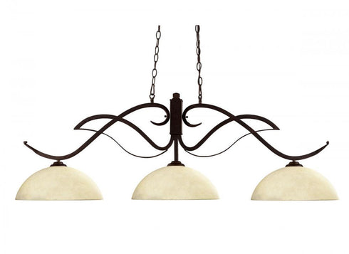 Z-Lite Phoenix 3 Light Billiard in Bronze Finish Model: 126BRZ-DGM14