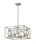 Z-Lite Port 4 Light Chandelier in Antique Silver Finish Model: 448-20AS