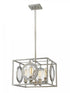 Z-Lite Port 4 Light Pendant in Antique Silver Finish Model: 448-16AS