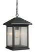 Z-Lite Portland 1 Light Outdoor Chain Mount Ceiling Fixture in Black Finish Model: 531CHB-BK