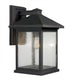 Z-Lite Portland 1 Light Outdoor Wall Light in Black Finish Model: 531B-BK