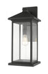 Z-Lite Portland 1 Light Outdoor Wall Light in Black Finish Model: 531BXL-BK
