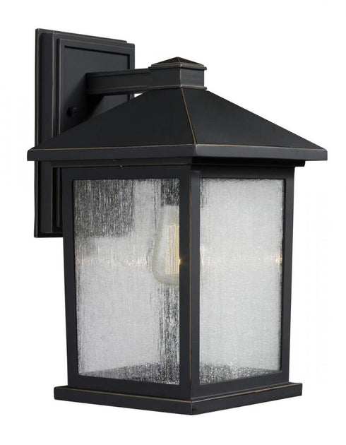 Z-Lite Portland 1 Light Outdoor Wall Light in Black Finish Model: 531M-BK