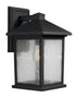Z-Lite Portland 1 Light Outdoor Wall Light in Black Finish Model: 531M-BK