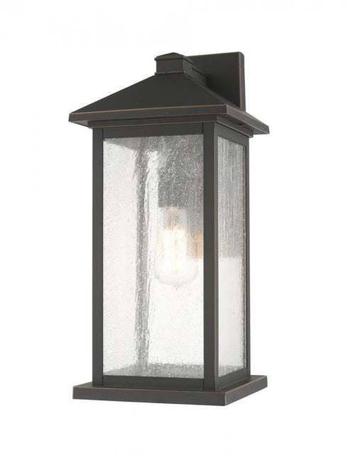 Z-Lite Portland 1 Light Outdoor Wall Light in Black Finish Model: 531MXL-BK
