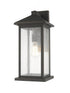 Z-Lite Portland 1 Light Outdoor Wall Light in Black Finish Model: 531MXL-BK
