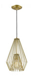 Z-Lite Quintus 1 Light Pendant in Brushed Nickel Finish Model: 442MP-BN