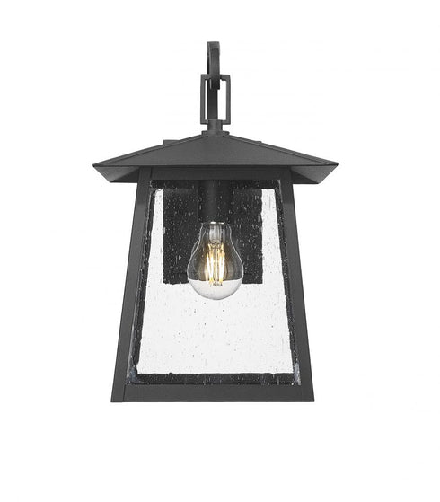 Z-Lite Rainer 1 Light Outdoor Wall Light in Black Finish Model: 5015S-BK