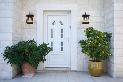 Z-Lite Rainer 1 Light Outdoor Wall Light in Black Finish Model: 5015S-BK