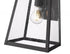 Z-Lite Rainer 1 Light Outdoor Wall Light in Black Finish Model: 5015S-BK