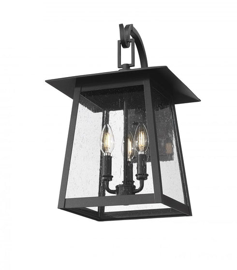 Z-Lite Rainer 3 Light Outdoor Wall Light in Black Finish Model: 5015M-BK
