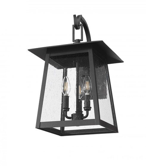 Z-Lite Rainer 3 Light Outdoor Wall Light in Black Finish Model: 5015M-BK