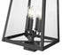 Z-Lite Rainer 4 Light Outdoor Post Mount Fixture in Black Finish Model: 5015PHBS-BK