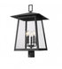 Z-Lite Rainer 5 Light Outdoor Post Mount Fixture in Black Finish Model: 5015PHXLR-BK