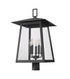 Z-Lite Rainer 5 Light Outdoor Post Mount Fixture in Black Finish Model: 5015PHXLR-BK