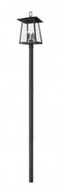 Z-Lite Rainer 5 Light Outdoor Post Mounted Fixture in Black Finish Model: 5015PHXLR-5009P96-BK