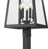 Z-Lite Rainer 5 Light Outdoor Post Mounted Fixture in Black Finish Model: 5015PHXLR-5010P-BK