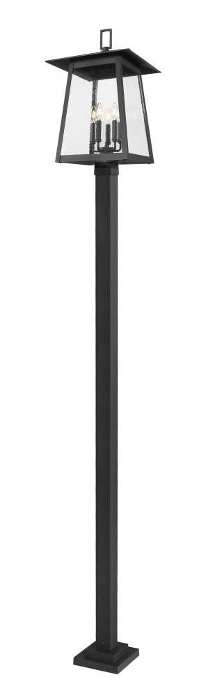 Z-Lite Rainer 5 Light Outdoor Post Mounted Fixture in Black Finish Model: 5015PHXLS-536P-BK