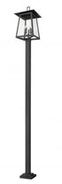 Z-Lite Rainer 5 Light Outdoor Post Mounted Fixture in Black Finish Model: 5015PHXLS-536P-BK