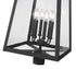 Z-Lite Rainer 6 Light Outdoor Post Mount Fixture in Black Finish Model: 5015PHXXLR-BK