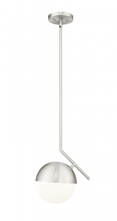 Z-Lite Realm Sphere 1 Light Pendant in Brushed Nickel Finish Model: 7517P11-BN