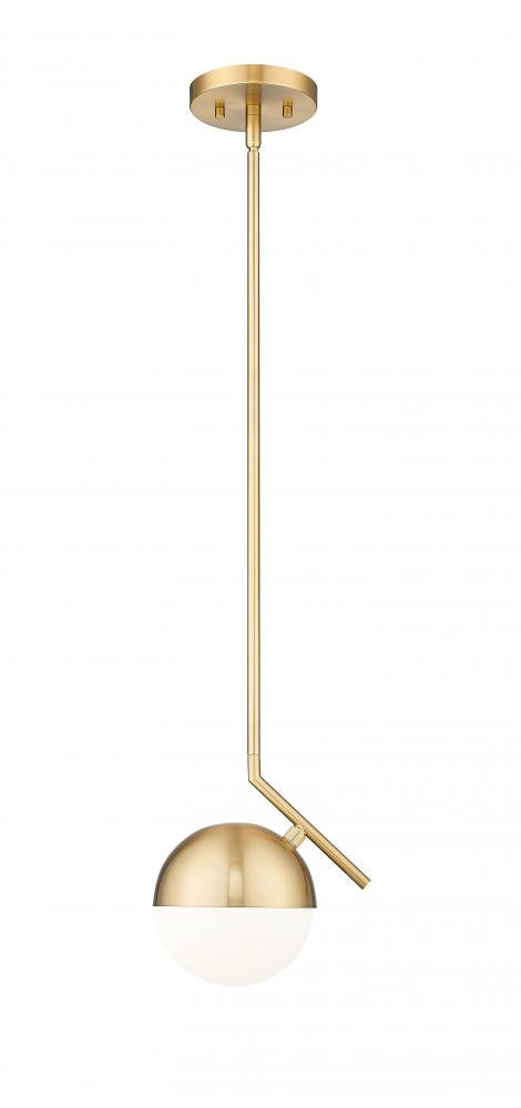 Z-Lite Realm Sphere 1 Light Pendant in Brushed Nickel Finish Model: 7517P7-BN