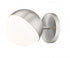 Z-Lite Realm Sphere 1 Light Wall Sconce in Brushed Nickel Finish Model: 7517-1S-BN