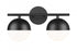 Z-Lite Realm Sphere 2 Light Vanity in Brushed Nickel Finish Model: 7517-2V-BN