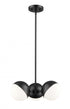 Z-Lite Realm Sphere 3 Light Chandelier in Brushed Nickel Finish Model: 7517-3BN