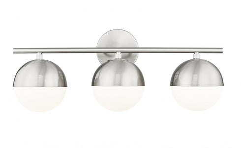 Z-Lite Realm Sphere 3 Light Vanity in Brushed Nickel Finish Model: 7517-3V-BN