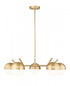 Z-Lite Realm Sphere 5 Light Chandelier in Brushed Nickel Finish Model: 7517-5BN