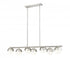 Z-Lite Realm Sphere 7 Light Linear Chandelier in Brushed Nickel Finish Model: 7517-7L-BN