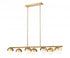 Z-Lite Realm Sphere 7 Light Linear Chandelier in Brushed Nickel Finish Model: 7517-7L-BN