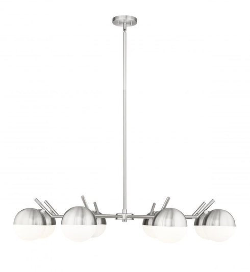 Z-Lite Realm Sphere 8 Light Chandelier in Brushed Nickel Finish Model: 7517-8BN