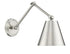 Z-Lite Regent 1 Light Wall Sconce in Brushed Nickel Finish Model: 347S-BN