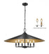 Z-Lite Rialto 6 Light Pendant in Matte Black Finish Model: 1953-32MB