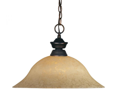 Z-Lite Riviera 1 Light Pendant in Brushed Nickel Finish Model: 100701BN-WM16