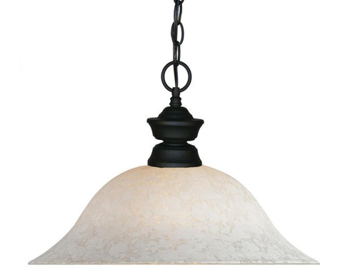 Z-Lite Riviera 1 Light Pendant in Brushed Nickel Finish Model: 100701BN-WM16