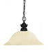 Z-Lite Riviera 1 Light Pendant in Brushed Nickel Finish Model: 100701BN-WM16